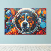 TOILE DOGS IN SPACE-14 (Insitu (Plancher de Bois))