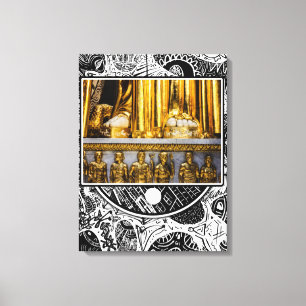 Toile Doigts de pied en or