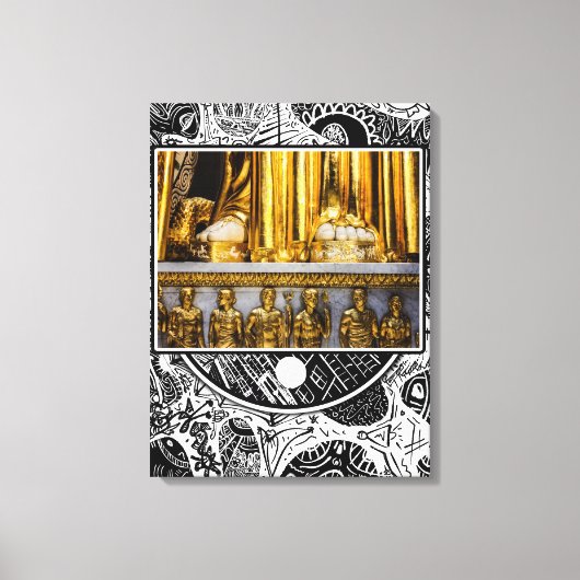 Toile Doigts de pied en or (Recto)