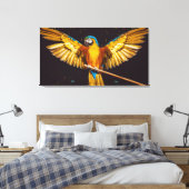 Toile d'oiseaux ailée couleur de perruque Imprimer (Insitu(Chambre))