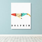 Toile Dolphin, pourquoi tu es si mignon ! ? ! (Insitu (Plancher de Bois))