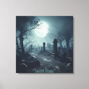 Toile Domaine de la mort : Un cimetière Éffrayant