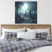 Toile Domaine de la mort : Un cimetière Éffrayant (Insitu(Chambre))