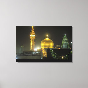 Toile Dôme doré du complexe du sanctuaire de l'Imam Reza