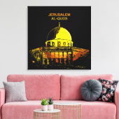 Toile Dôme du Rocher : Jérusalem "Al-Quds" (Insitu(Salon))