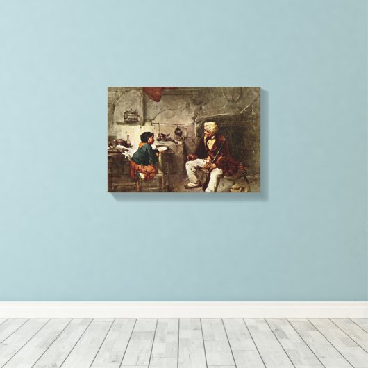 Toile Domenico Induno - le chasseur il Il cacciatore (Insitu (Plancher de Bois))