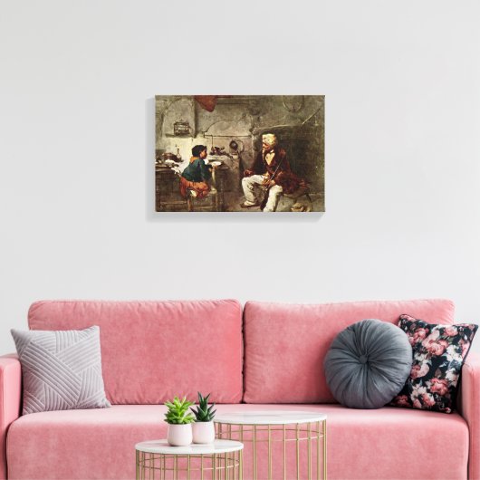 Toile Domenico Induno - le chasseur il Il cacciatore (Insitu(Salon))