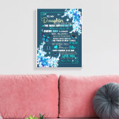 Toile Don de fille | Lettre À Ma Fille De Maman (Insitu(Salon))