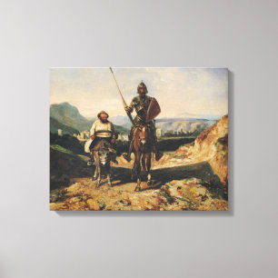 Toile Don don Quichotte et Sancho