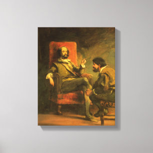 Toile Don don Quichotte et Sancho Panza
