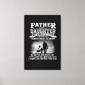 Toile Don papa | Père Et Fille Oeil Ensemble Coeur (Recto)