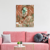 Toile Don Quichotte en vert et Brown (Insitu(Salon))