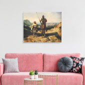 Toile Don Quichotte et Sancho (Insitu(Salon))