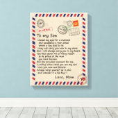 Toile Don Son | Lettre À Mon Fils Amour De Maman (Insitu (Plancher de Bois))