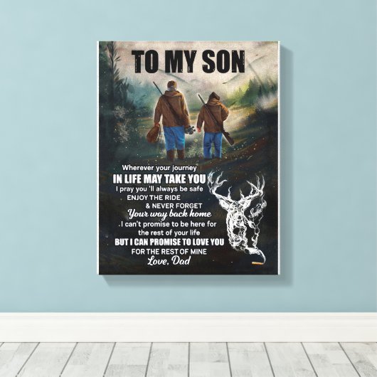 Toile Don Son | Lettre À Mon Fils Amour De Papa (Insitu (Plancher de Bois))