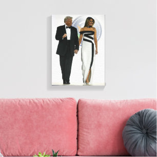 Toile Donald et Melania Trump
