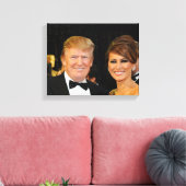 TOILE DONALD & MELANIA TRUMP (Insitu(Salon))