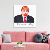 Toile Donald Trump - Clown en chef (Insitu(Salon))