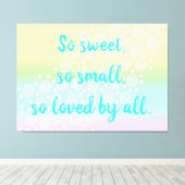 Toile Donc Doux, Si Petit Arc En Ciel Bébé Mur Art (Insitu (Plancher de Bois))