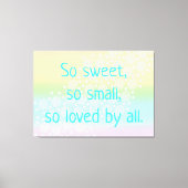 Toile Donc Doux, Si Petit Arc En Ciel Nourriture Bébé Ar (Recto)