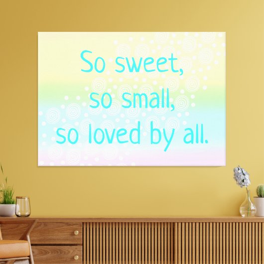 Toile Donc Doux, Si Petit Arc En Ciel Nourriture Bébé Ar (Insitu(Salon))