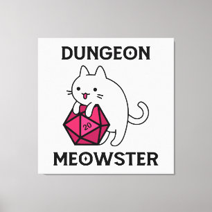 Toile Donjon Meowster Chat Drôle