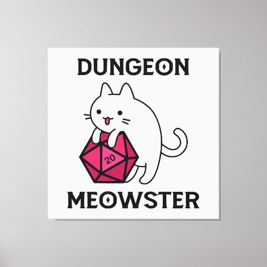 Toile Donjon Meowster Chat Drôle (Recto)