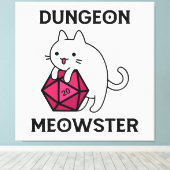 Toile Donjon Meowster Chat Drôle (Insitu (Plancher de Bois))