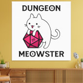 Toile Donjon Meowster Chat Drôle (Insitu(Salon))