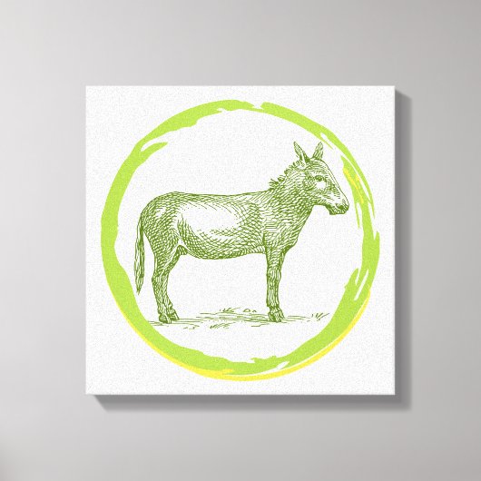 Toile Donkey vintage (Recto)