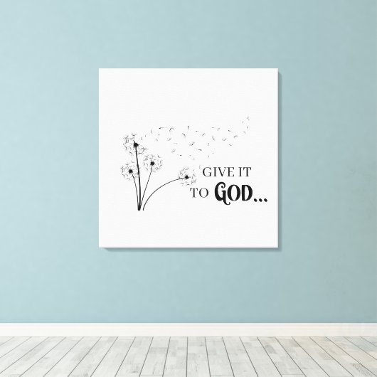 Toile Donne-Le À Dieu Dandelion (Insitu (Plancher de Bois))