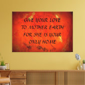 Toile Donne Ton Amour À La Terre Mère (Insitu(Salon))