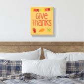 Toile Donnez Merci Thanksgiving Canvas Print (Insitu(Chambre))