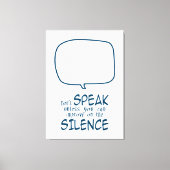Toile Don't Speak (Recto)