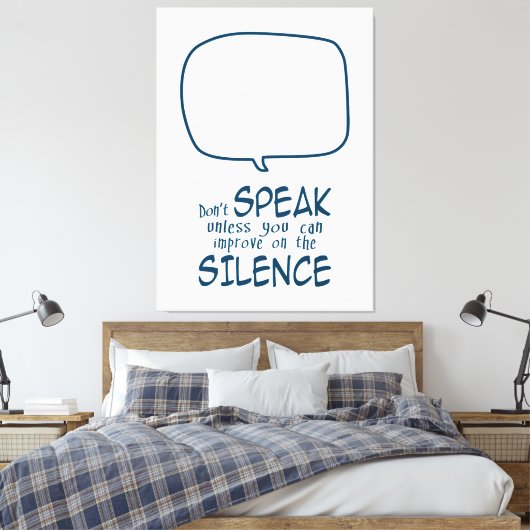 Toile Don't Speak (Insitu(Chambre))