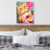 Toile Donut mangeur de chats (Insitu(Chambre))