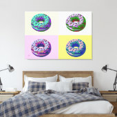 Toile Donuts Retro Style Pop Art  (Insitu(Chambre))