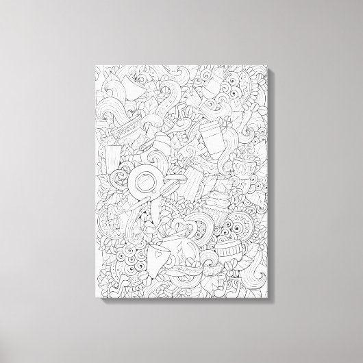 Toile Doodé Café Et Thé 6 (Recto)