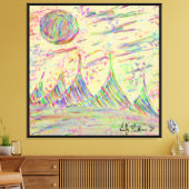 Toile Doodle coloré (Insitu(Salon))