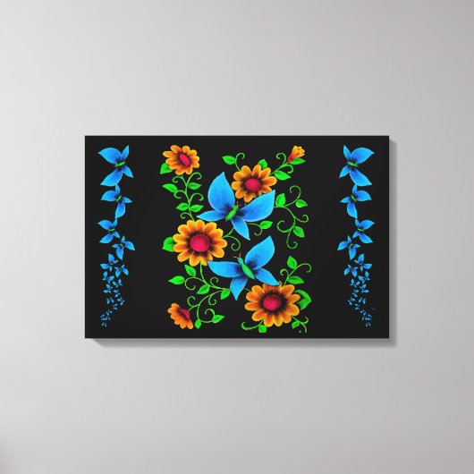 Toile Doodle de fleurs (Recto)