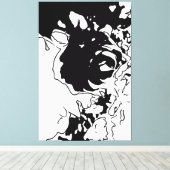 Toile Doodle de fleurs (Insitu (Plancher de Bois))