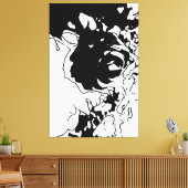 Toile Doodle de fleurs (Insitu(Salon))