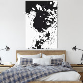 Toile Doodle de fleurs (Insitu(Chambre))