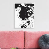 Toile Doodle de fleurs (Insitu(Salon))