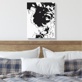 Toile Doodle de fleurs (Insitu(Chambre))