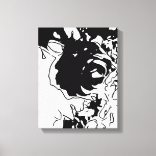 Toile Doodle de fleurs