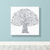 Toile Doodle de l'arbre de vie 6 (Insitu (Plancher de Bois))
