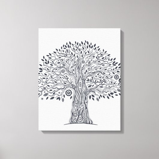 Toile Doodle de l'arbre de vie 6 (Recto)
