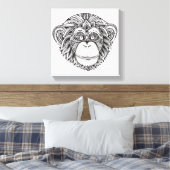 Toile Doodle de l'illusion du singe 6 (Insitu(Chambre))