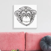 Toile Doodle de l'illusion du singe 6 (Insitu(Salon))